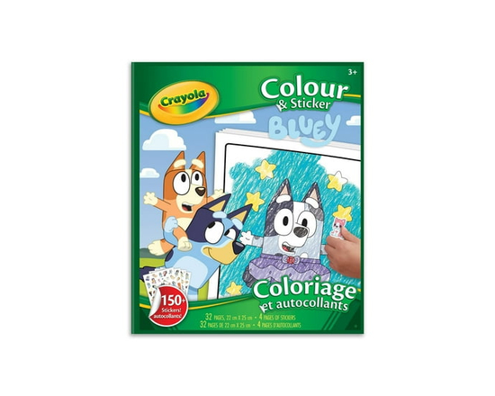 Colour & Sticker Pages, Bluey