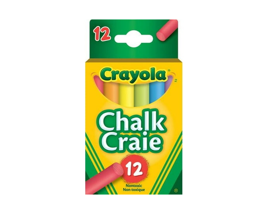 12 craies de couleur Crayola