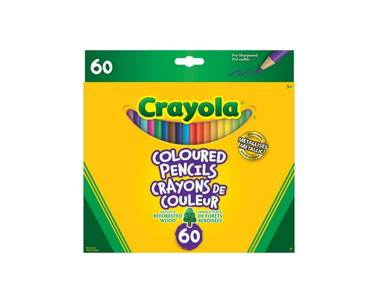 Crayola Coloured Pencils, 60 Count
