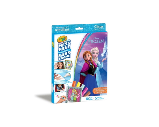 Crayola Color Wonder Mess-Free Glitter Paper & Markers Kit, Disney Frozen