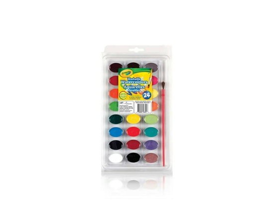 24 couleurs à l'eau lavables Crayola