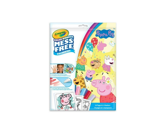 Crayola Color Wonder Mess-Free Colouring Pages & Mini Markers, Peppa Pig