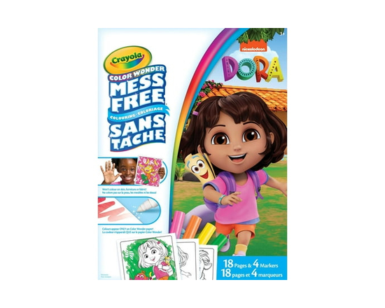 Crayola Color Wonder Mess-Free Colouring Pages & Mini Markers, Dora