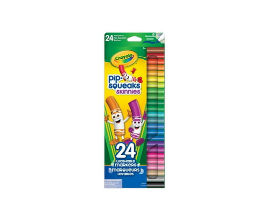 Marqueurs Pip-Squeaks Skinnies lavables, 24 ct