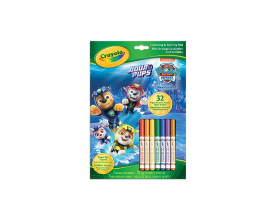 Crayola Colouring and Activity Pad, Paw Patrol