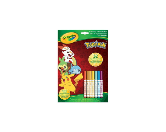 Bloc de pages à colorier et d'activités Crayola, Pokémon
