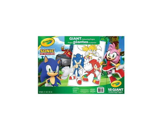 Crayola Giant Colouring Pages, Sonic The Hedgehog