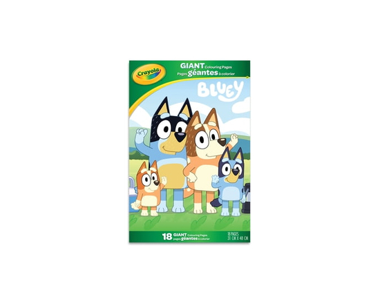 Crayola Giant Colouring Pages, Bluey