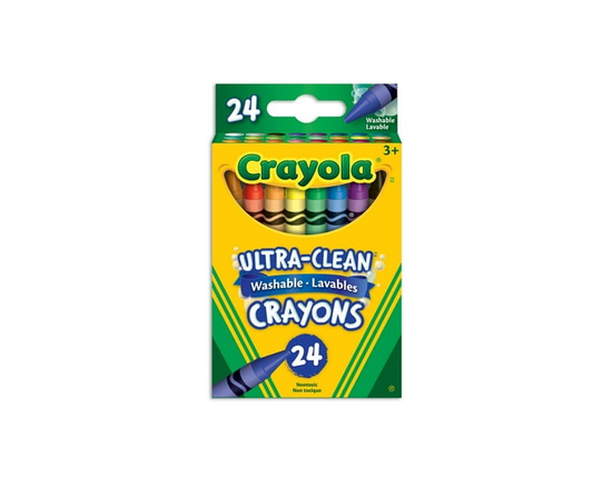 Crayola Ultra-Clean Washable Crayons, 24 Count
