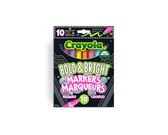 Crayola Bold & Bright Broad Line Markers, 10 Count