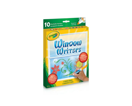 10 marqueurs lavables pour fenêtre Crayola