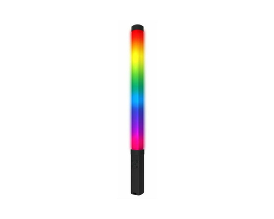 Bower 19″ RGB/White LED Wand Light with 360° Coverage and Built-In Rechargeable Battery, 1 Piece, Ideal for Photography and Video Shoots, WSC-WANDRGB