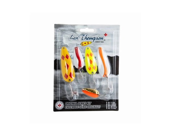 Len Thompson Fishing Lures -  K5 ES - 5 Piece Kit – Original Series Essentials (Assorted Colours) - Includes a variety of sizes: No. 8 (1/4oz, 1 5/8")