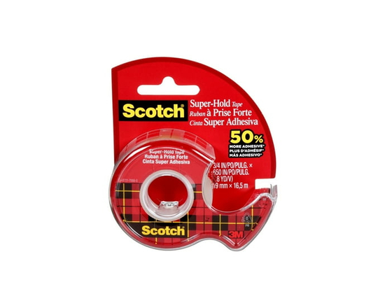 Scotch® Super-Hold Tape, 198-ESF - 3/4 in x 18 yd