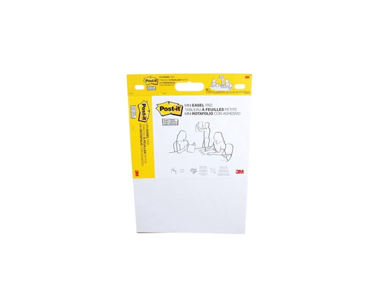 Post-it® Super Sticky Mini Easel Pad 577SS, White 15 in. x 18 in. (38.1 cm x 45.7 cm), 20 Sheets/Pad, 1 Pad/Pack