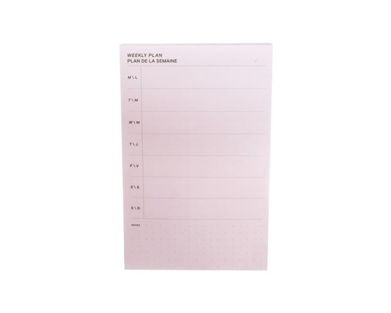 Feuillets à motifs Post-it®, agenda, semaine, lilas - Rectangular