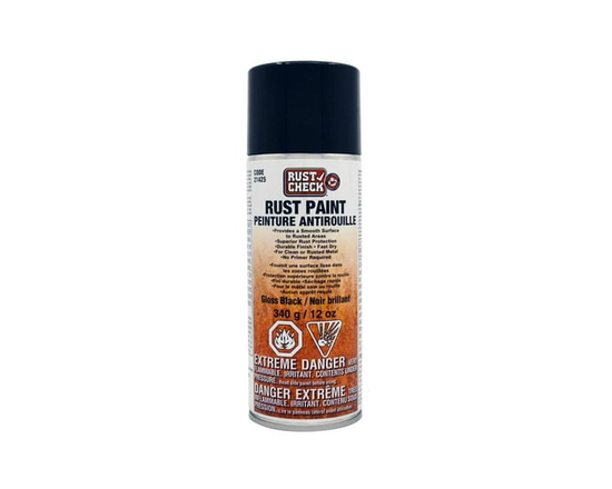 Rust Check Rust Paint - Gloss Black 340g - 340g