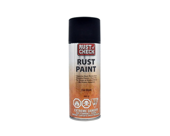 Rust Check Flat Black Rust Paint - 340g