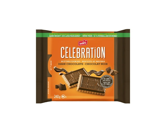 CELEBRATION 45% CHOCOLATE TOP BUTTER COOKIES - 240G