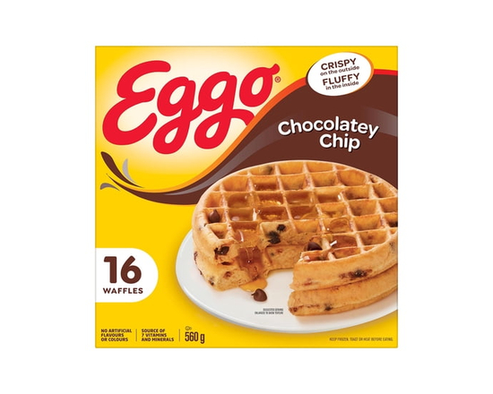 EGGO Chocolatey Chip Waffles, 560g (16 waffles) - 560g