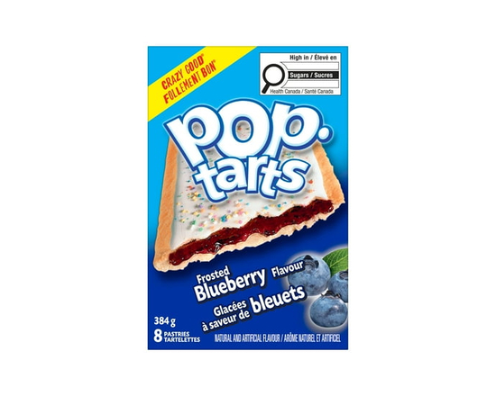 Kellogg's Pop-Tarts toaster pastries, Frosted Blueberry 384 g - 8 pastries - 384 g