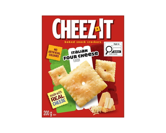 Cheez-It Baked Snack Crackers Italian Four Cheese Flavour 200g - 200 g