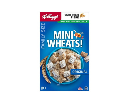 Kellogg's Mini-Wheats Cereal Original Family Size 650g - 650g