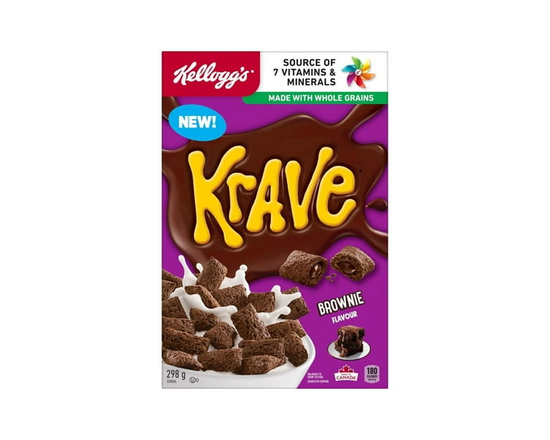 Kellogg's® Krave® Brownie Flavour Cereal 298g - 298g