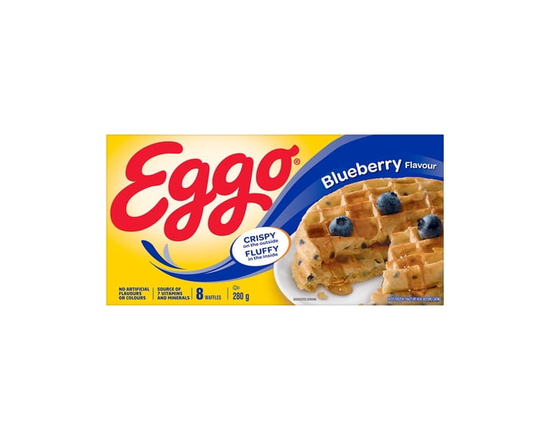 EGGO Blueberry Flavour Waffles, 280g (8 waffles) - 280g