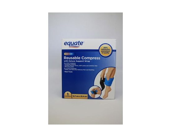 Equate Compresse reutilisable avec bandage de soutien de luxe, Taille unique - Taille unique