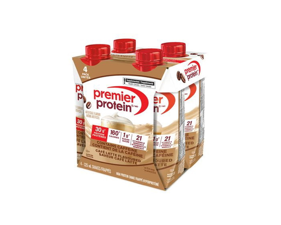 Premier Protein Café Latte High Protein Shake, 4 pack