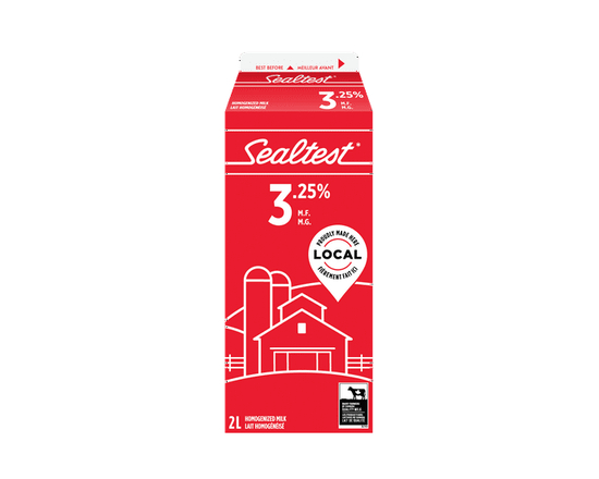 Sealtest Homogenized 3.25% Milk 2L - 2 L