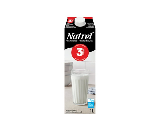 Natrel Lait Finement Filtré 3.25 % - 1 L