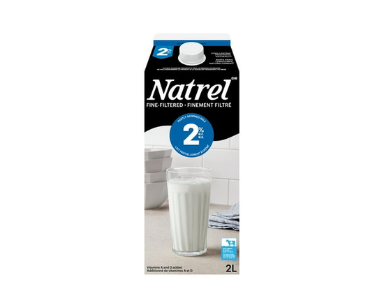 Natrel Lait 2 % Finement Filtré - 2 L