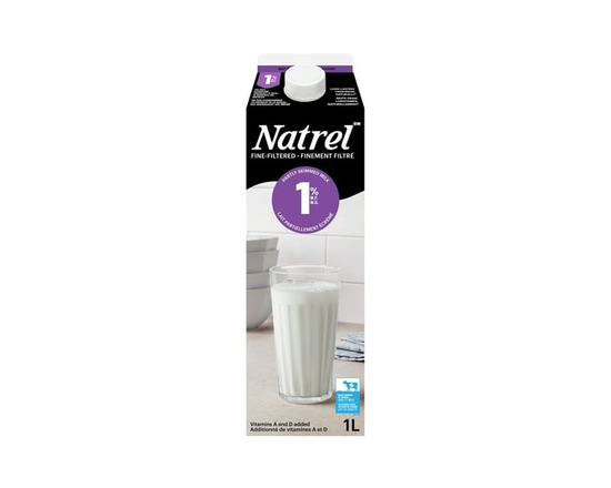 Natrel Lait 1 % Finement Filtré - 1 L