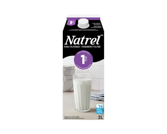 Natrel Lait 1 % Finement Filtré - 2 L