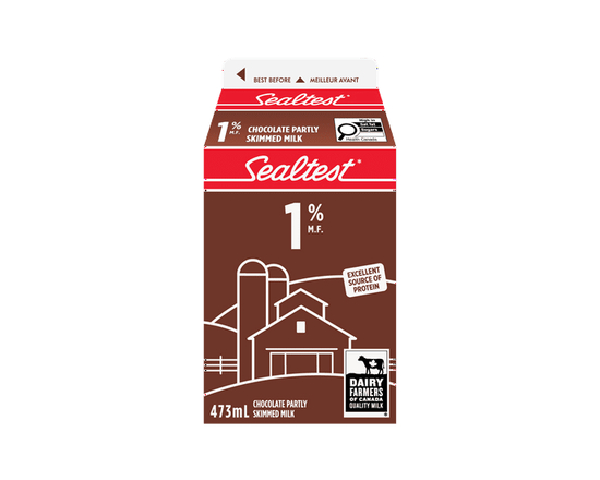 Sealtest Chocolate Partly Skimmed 1% Milk 473ml - 473 mL