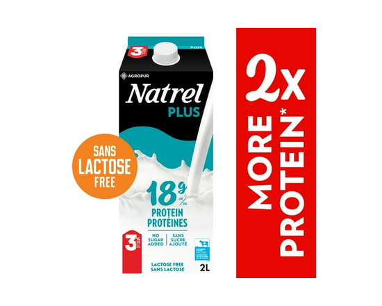 Natrel Plus 3.25% Protein Milk 2L - 2 L
