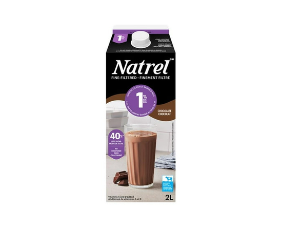 Natrel Lait au Chocolat 1 % Finement Filtré - 2 L