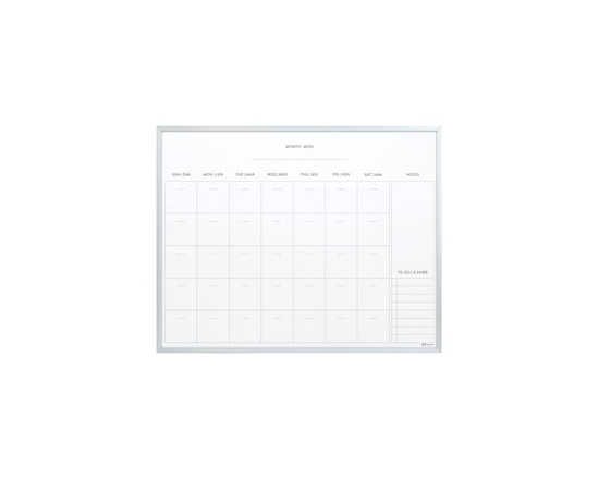 Calendrier effaçable à sec Quartet 40,6 x 50,8 cm, format mensuel, lot économique - 20 po x 15.98 po