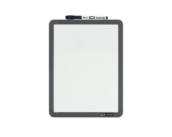 Quartet Tableau effaçable à sec, non-magnétique, cadre en plastique, tableau blanc, 11 po X 8,5 po