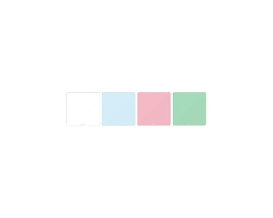 Quartet Tuile en étain effaçable à sec magnétique, sans cadre, couleurs assorties, 12 po x 12 po