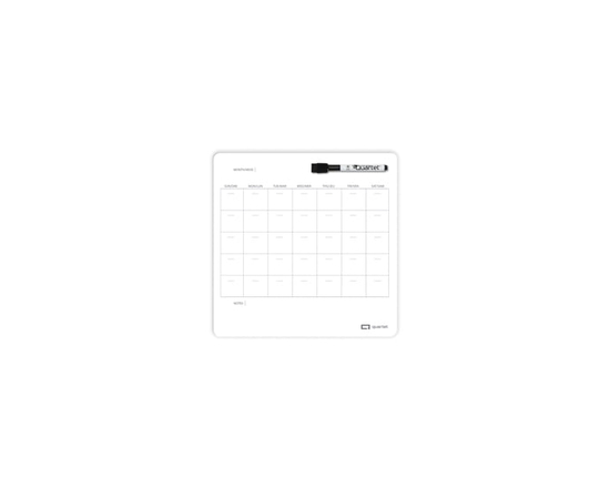 Calendrier effaçable à sec Quartet de 12 po x 12 po, format mensuel - 12 po x 12 po