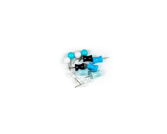 Quartet Push Pins, Assorted, 80 Pack - One Size