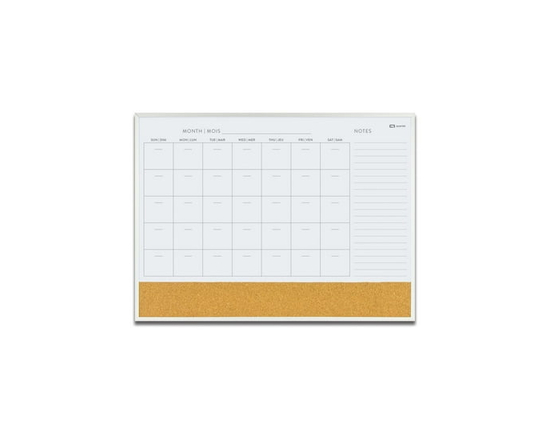 Tableau Calendrier Combo Quartet 17 x 23 Aluminium