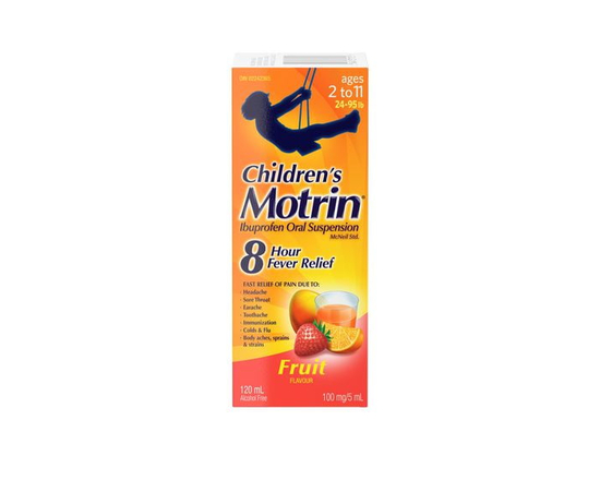 Children’s Motrin Ibuprofen Oral Suspension, Fruit Flavour