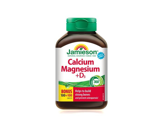 Jamieson Calcium Magnesium Plus Vitamin D3 Caplets