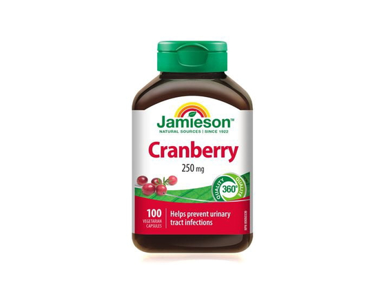 Jamieson Cranberry Capsules, 250 mg, 100 Count