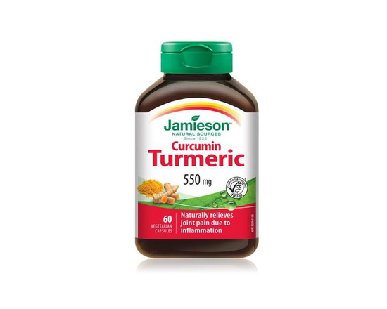 Jamieson Curcumin Turmeric Capsules, 550 mg, 60 Count