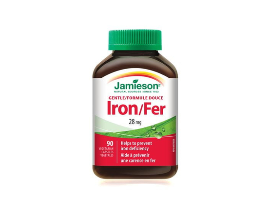 Jamieson Gentle Iron Capsules, 28 mg